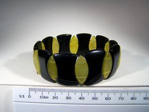 D/Green Serpentine & Blk Onyx Eye of Ra Brclt