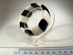 White Agate & Black Onyx Sail Bracelet