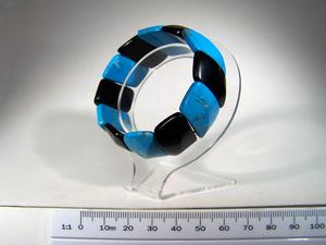 Blue Howlite & Black Onyx Sail Bracelet