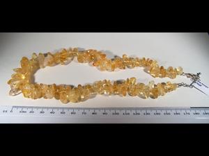 Citrine Big Chips Necklace