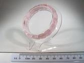 Rose Quartz Facetted Square Bracelet