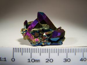 Flame Aura Quartz Cluster