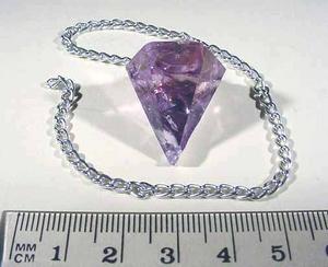 Amethyst  Faceted Pendulum