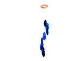 Agate Windchime Blue Colour Enhanced